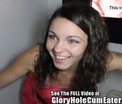 19yo Slut Sucks Off Glory Hole Strangers